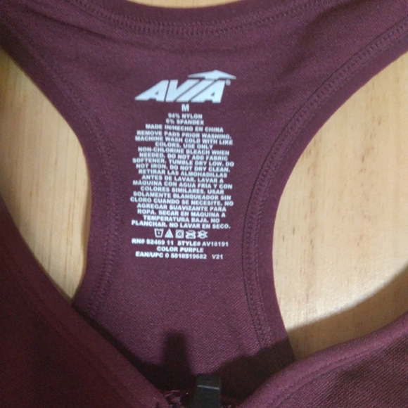 AVIA Med Seamless Zip Front Sports Bra and FEATHERS Maternity Essential size o/s - Picture 3 of 14